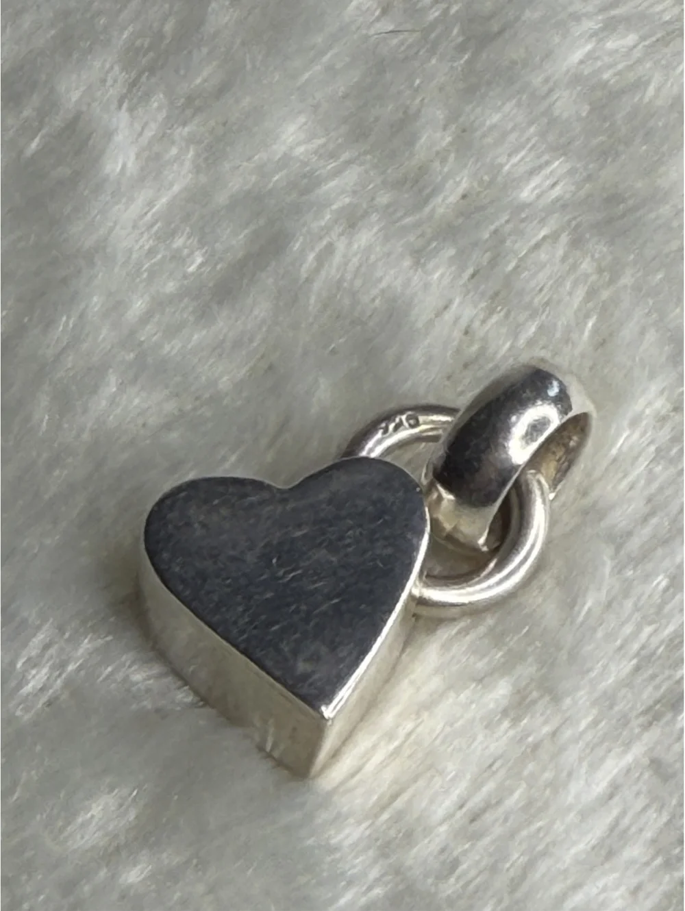 Vintage Silpada Solid Sterling Silver 3D Chunky Heart Pendant S0417